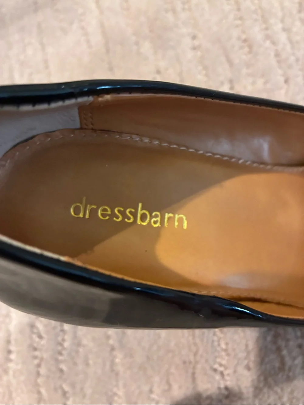 dressbarn Black Patent Wedge Pumps